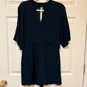 Lavender Brown Black Romper Large NWT